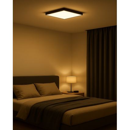 LED Φωτιστικό οροφής LED/32W/230V 3000/4000/6500K 40x40 cm μαύρο